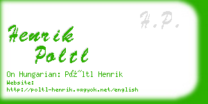 henrik poltl business card